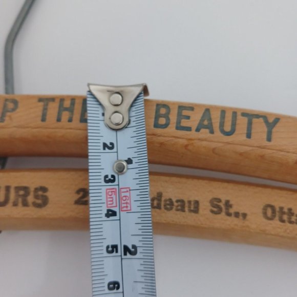 Vintage Wooden Clothes Hangers Lot of 2 Ottawa - Toronto Fur/Clothes Storage Ad - Picture 10 of 11